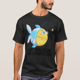 Camiseta Pescador Pescando  Eu Só Realmente Gosto de Peixes