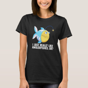 Camiseta Pescador Pescando Eu Só Realmente Gosto de Peixes