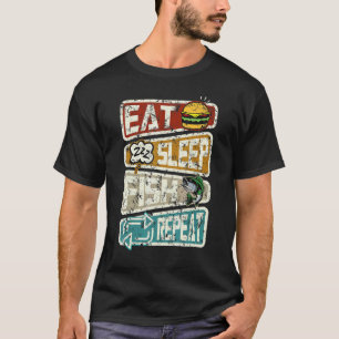 Camiseta Pescador  Pescar Comer Dormir Peixe Repetir Anzol