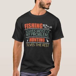 Camiseta Pescador Pescaria e Caça Acampamento Familiar