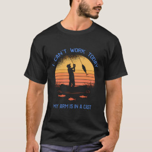 Camiseta Pescador Que Não Consigo Trabalhar Hoje Meu Braço