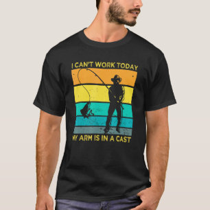 Camiseta Pescador Que Não Posso Trabalhar Hoje Meu Braço Es