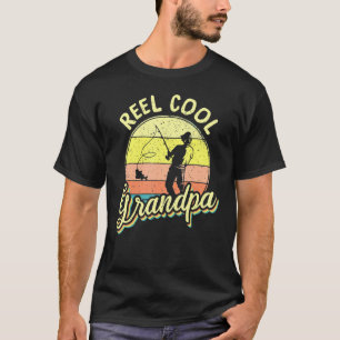 Camiseta Pescador Retro Vintage Reel Legal Grandpa Fis