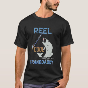 Camiseta Pescador Vovô Engraçado Carretel Legal Vovô Peixe