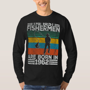 Camiseta Pescadores de 60 anos de idade pescam 60.o anivers