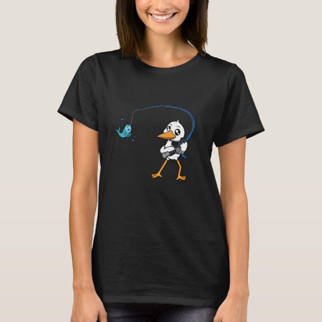 Camiseta Pescadores de Hobby de Pesca Cegonha (Frente)