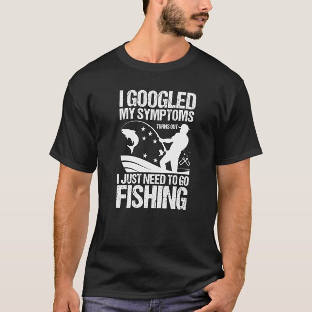 Camiseta Pescadores de Peixes no Gelo Eu Só Preciso Ir Pesc (Frente)
