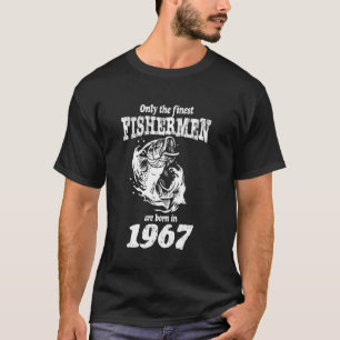 Camiseta Pescadores Engraçados Nasceram Em 1967 Pai 58º