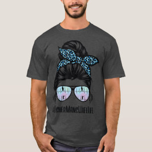 Camiseta Pescadores Esposa Vida Mensagem Bun Fisher Esposa 