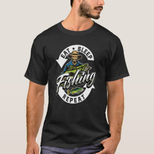 Camiseta Pescadores Hobby Pescadores Comem Dormem Pescando