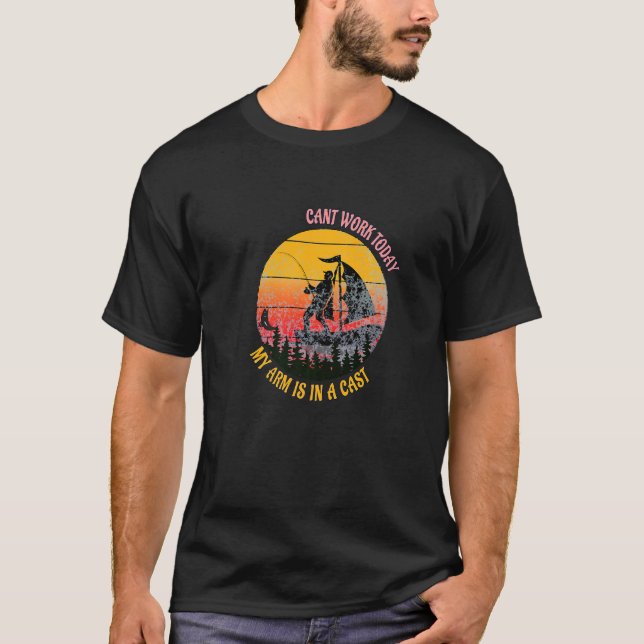 Camiseta Pescadores Não Podem Trabalhar Hoje (Frente)