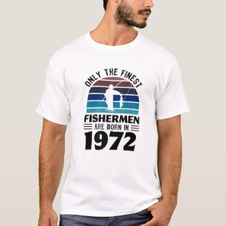Camiseta Pescadores Nascer 1972 Presente De Pesca 50.O Aniv