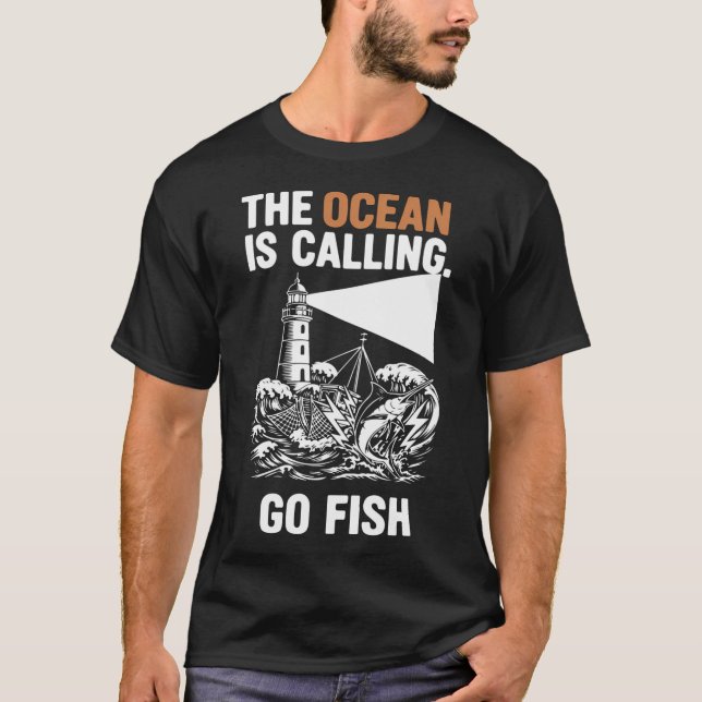 Camiseta Pescadores Pescaria Sortuda Divertida (Frente)