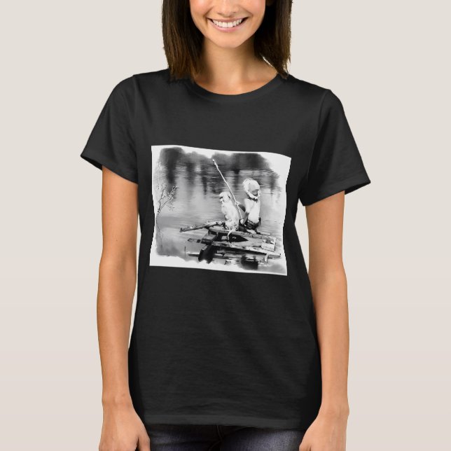 Camiseta Pescadores, Truta Arco-Íris, Desenho de Pesca, Clá (Frente)