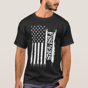 Camiseta Pescadores Unidos dos Estados Unidos Distressed co