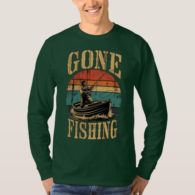 Camiseta Pescando ao pôr do sol (Frente)