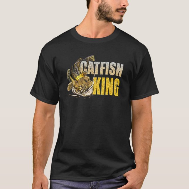 Camiseta Pescando Bagres Rei Pescadores Caçadores Pescadore (Frente)