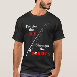 Camiseta Pescando Bobbers engraçados