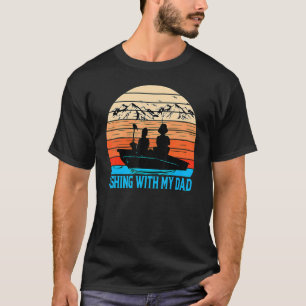 Camiseta Pescando Com Meu Pai Eu Amo Pescar