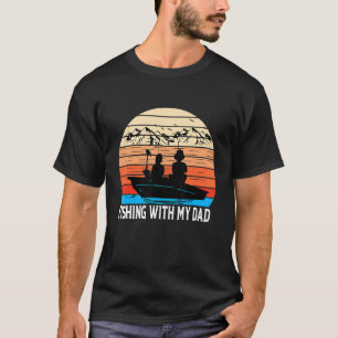 Camiseta Pescando Com Meu Pai Eu Amo Pescar