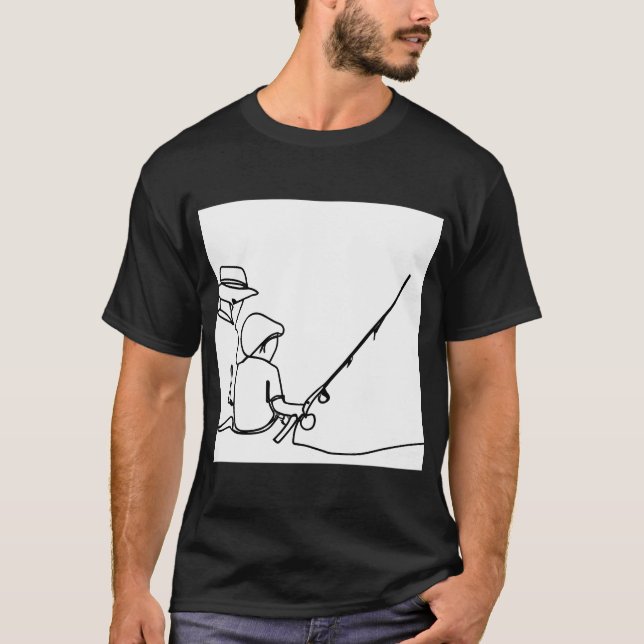 Camiseta Pescando com o Vovô (Frente)