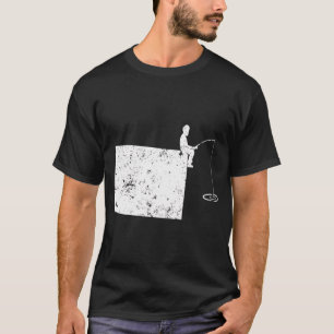 Camiseta Pescando Com Papai WY Pesca De Truta Pesca De Roba