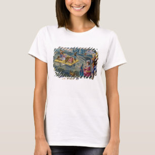 Camiseta Pescando em um lago na noite, chapeie 101 'de