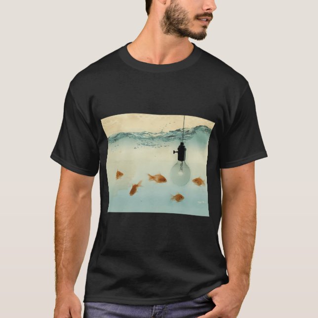 Camiseta pescando ideias (Frente)