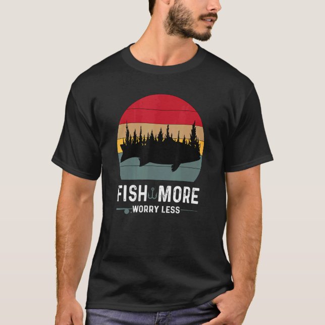 Camiseta Pescando Mais Preocupando Menos (Frente)