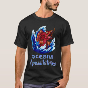 Camiseta Pescando Oceanos De Possibilidades Leitura de Verã