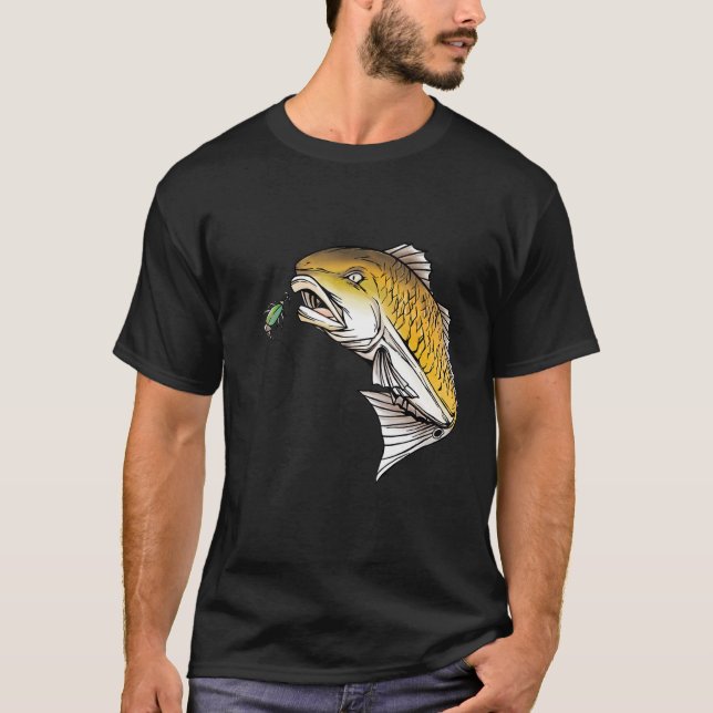 Camiseta Pescando Robalo Vermelho (Frente)