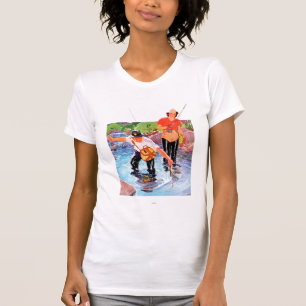 Camiseta Pescando um peixe por R.J. Cavaliere