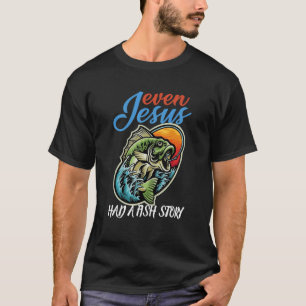 Camiseta Pescar Até Jesus Tinha Uma História De Peixe