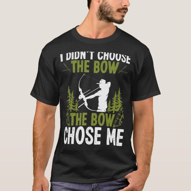 Camiseta Pescar Bowe Escolher O Arco Do Avião (Frente)