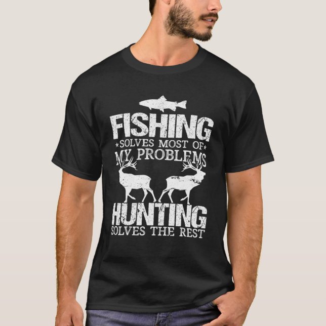 Camiseta Pescar Captura De Lover Pesca Resolve A Maioria Do (Frente)