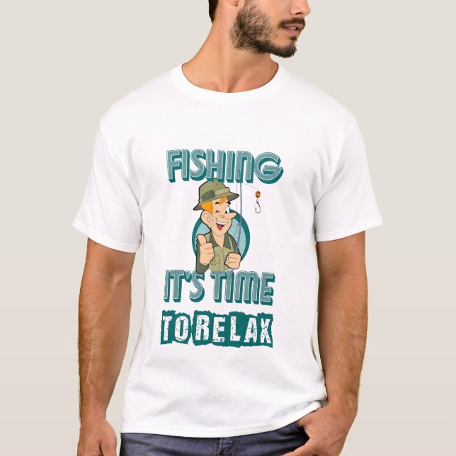 Camiseta Pescar, é hora de relaxar (Frente)