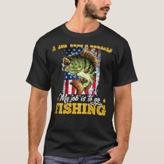 Camiseta Pescar Estou Aposentado Meu Trabalho É Ir Pescar N