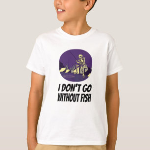 Camiseta Pescar Não Dormirei Sem Peixe