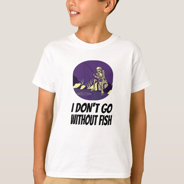 Camiseta Pescar Não Dormirei Sem Peixe (Frente)