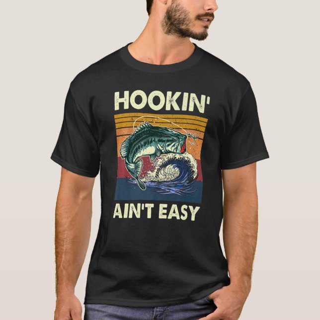 Camiseta Pescar não é fácil Pescador de Peixes     1 (Frente)