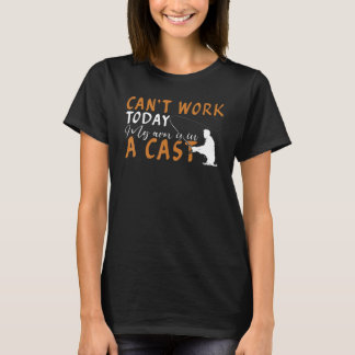 Camiseta Pescar não pode funcionar hoje meu braço está em u