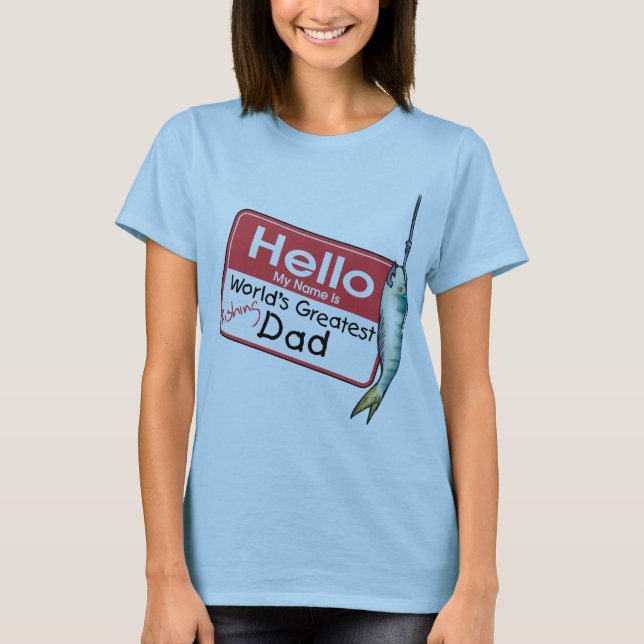Camiseta Pescar, Olá Meu Nome é (Frente)