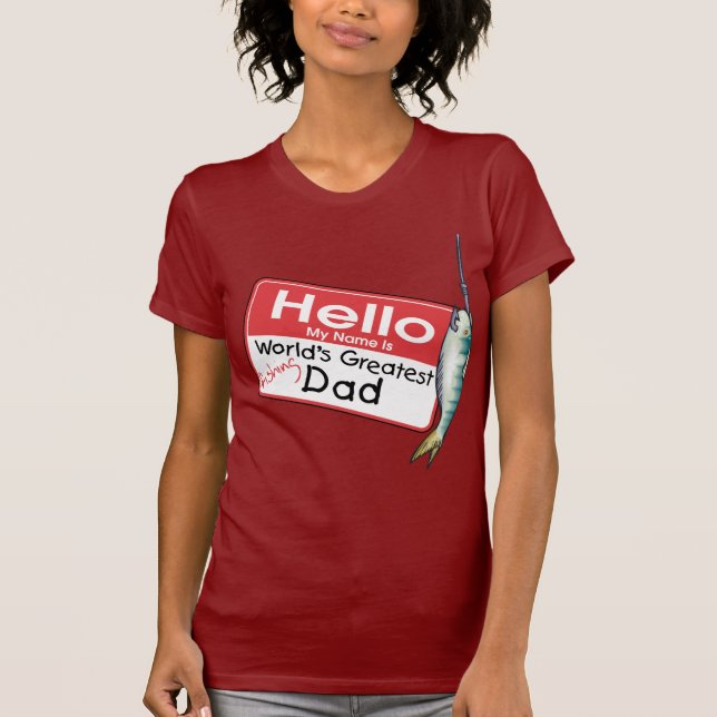 Camiseta Pescar, Olá Meu Nome é (Frente)