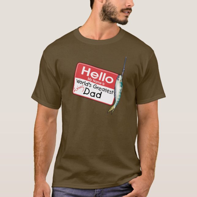 Camiseta Pescar, Olá Meu Nome é (Frente)