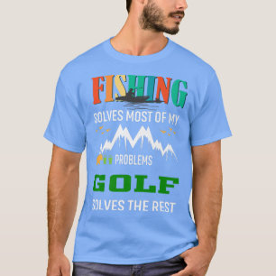 Camiseta Pescar resolve a maioria dos meus problemas Golf r