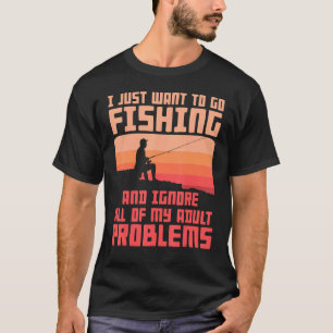 Camiseta Pescar Roupa para homens pescando resolve meus pro