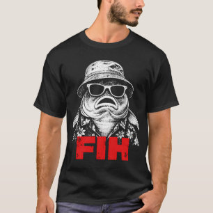 Camiseta Pescaria â€œFihâ€ Meme Engraçado de Pescador Angu