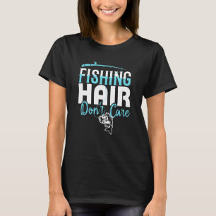 Camiseta Pescaria Cabelo Não Liga Amante da Pesca