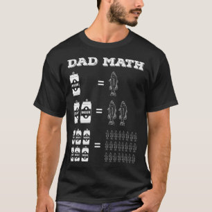 Camiseta Pescaria & Cerveja Pai Pescador Matemática Piada