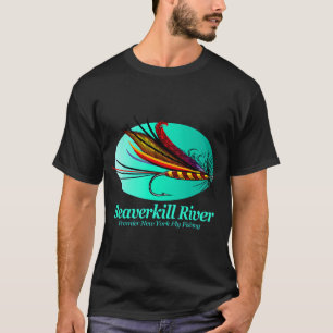 Camiseta Pescaria com isca artificial no rio Beaverkill (FS
